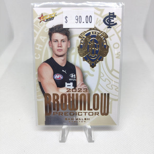 2023 Select Footy Stars Gold Brownlow Predictor Sam Walsh Carlton 051/260