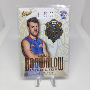 2023 Select Footy Stars Gold Brownlow Predictor Jack Macrae Western Bulldogs 193/260