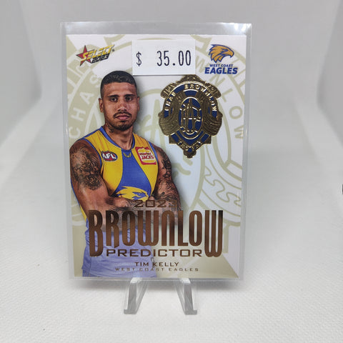 2023 Select Footy Stars Gold Brownlow Predictor Tim Kelly West Coast 191/260