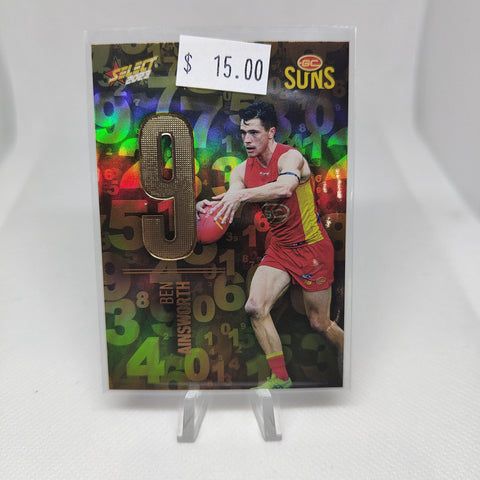 2023 Select Footy Stars Numbers Ben Ainsworth Gold Coast 250/255