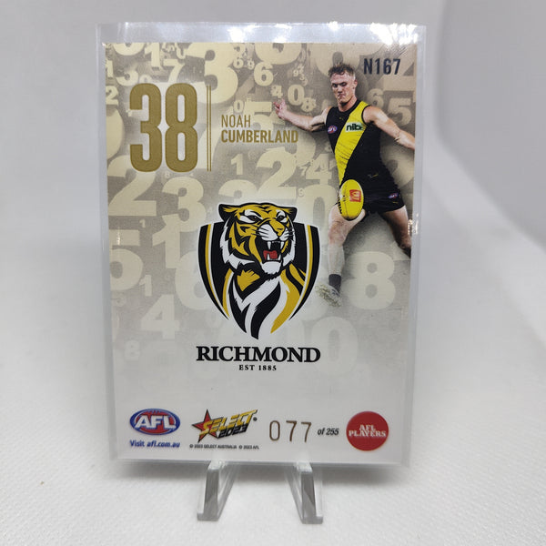 2023 Select Footy Stars Numbers Noah Cumberland Richmond 077/255