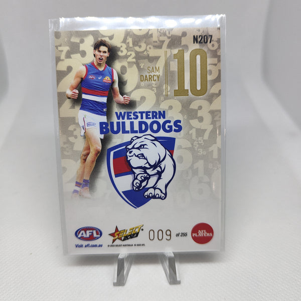 2023 Select Footy Stars Numbers Sam Darcy Western Bulldogs LOW NUMBER 009/255