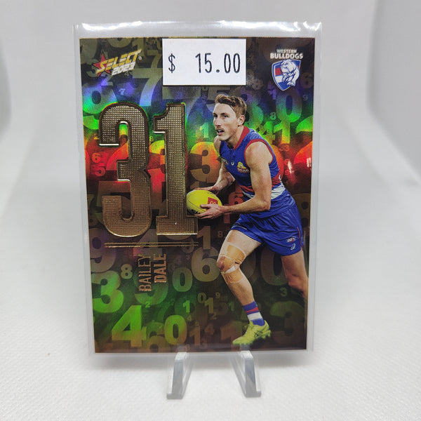 2023 Select Footy Stars Numbers Bailey Dale Western Bulldogs 102/255