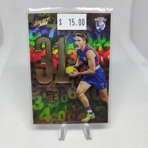 2023 Select Footy Stars Numbers Bailey Dale Western Bulldogs 102/255
