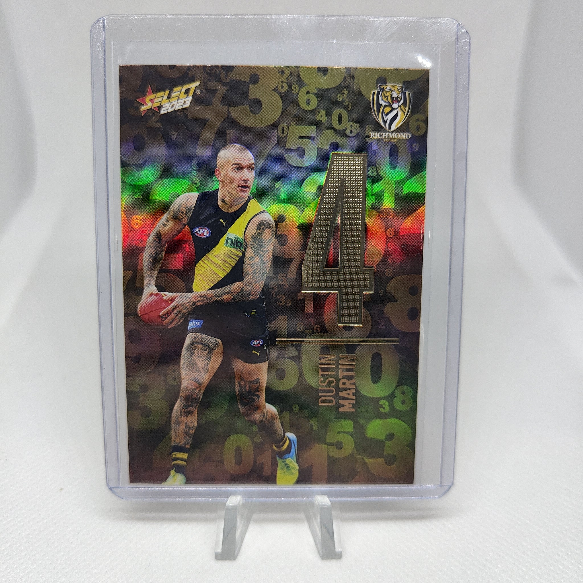 2023 Select Footy Stars Numbers Dustin Martin Richmond JUMPER NUMBER 004/255