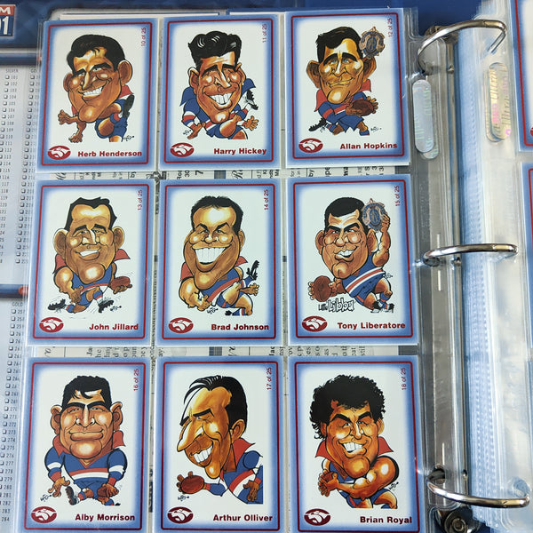 2002 Weg Team of the Century Footscray Western Bulldogs Set of 25 Cards 635/750