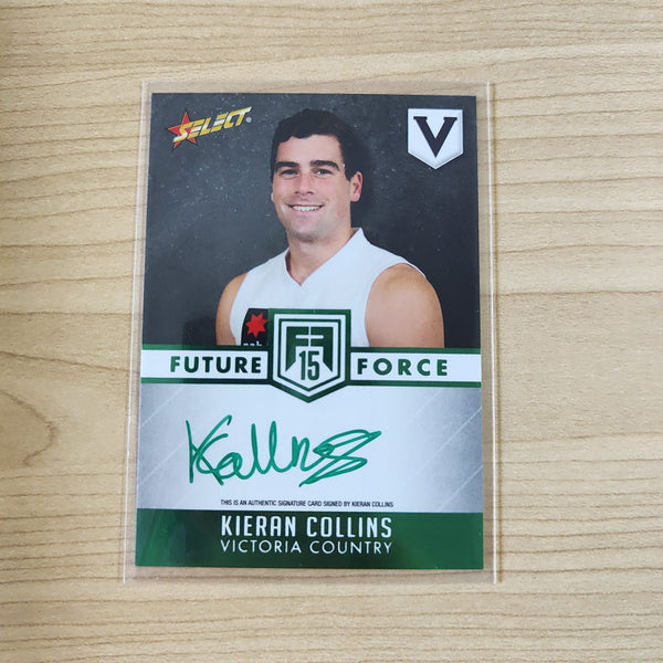 2015 Select Future Force Green Signature Kieran Collins Western Bulldogs No.029/40