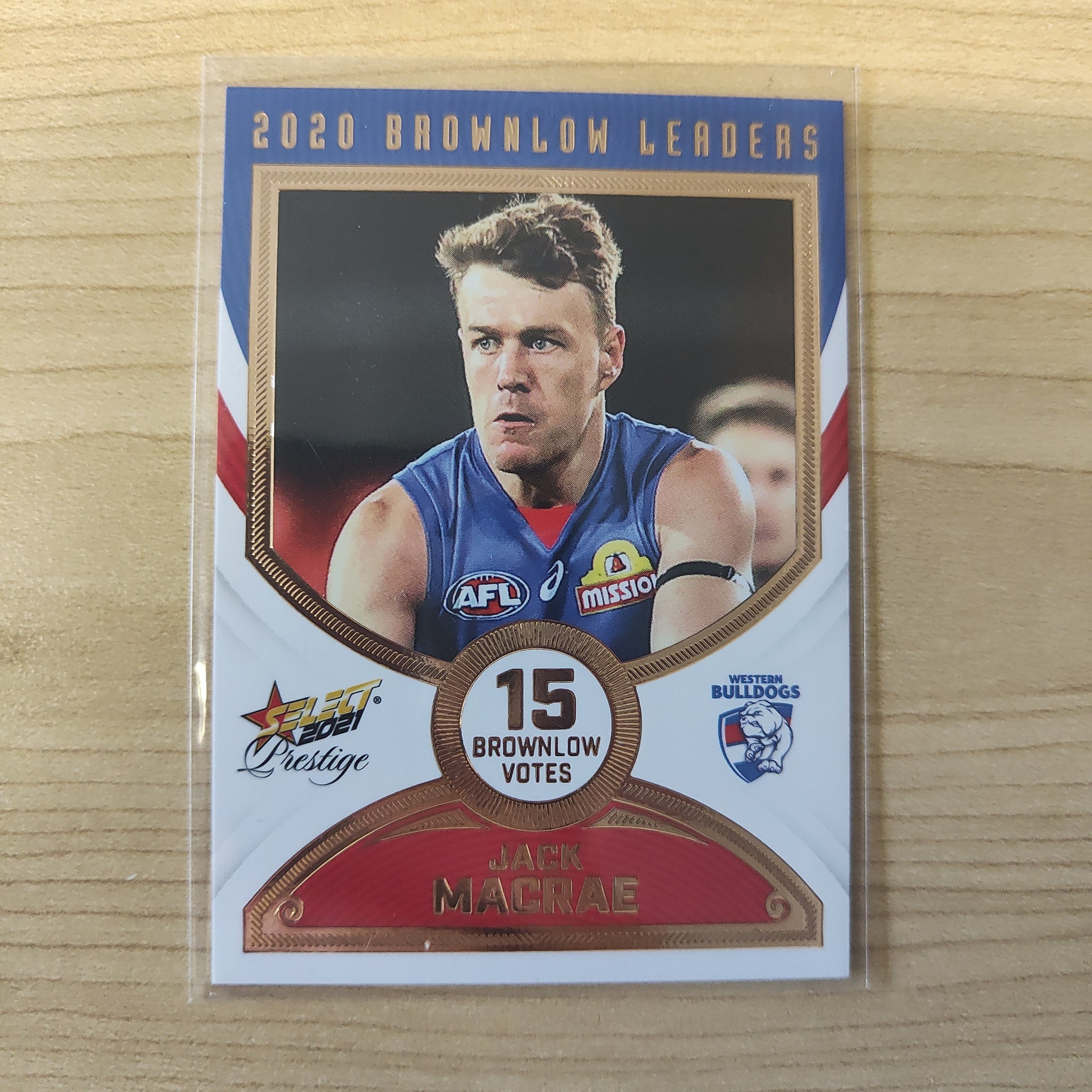 2021 Select Prestige Brownlow Leaders Jack Macrae Western Bulldogs LOW NUMBER No.006/80