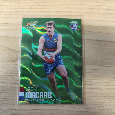 2020 AFL Select Prestige Green Parallel Jack Macrae Western Bulldogs LOW NUMBER 003/60
