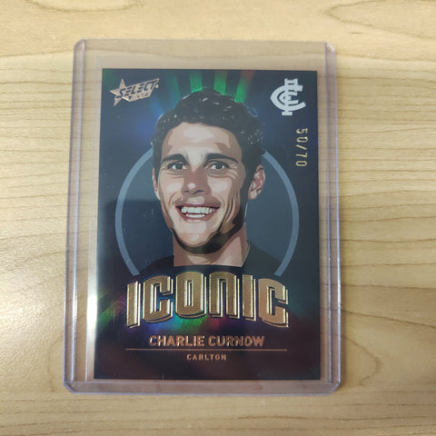 2023 AFL Footy Stars Iconic Charlie Curnow Carlton 50/70