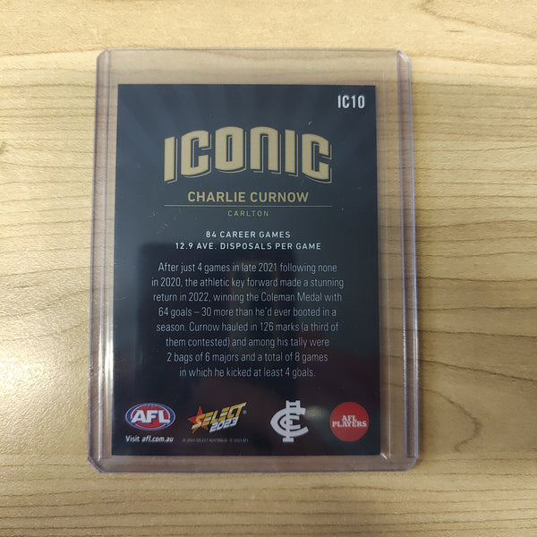 2023 AFL Footy Stars Iconic Charlie Curnow Carlton 50/70