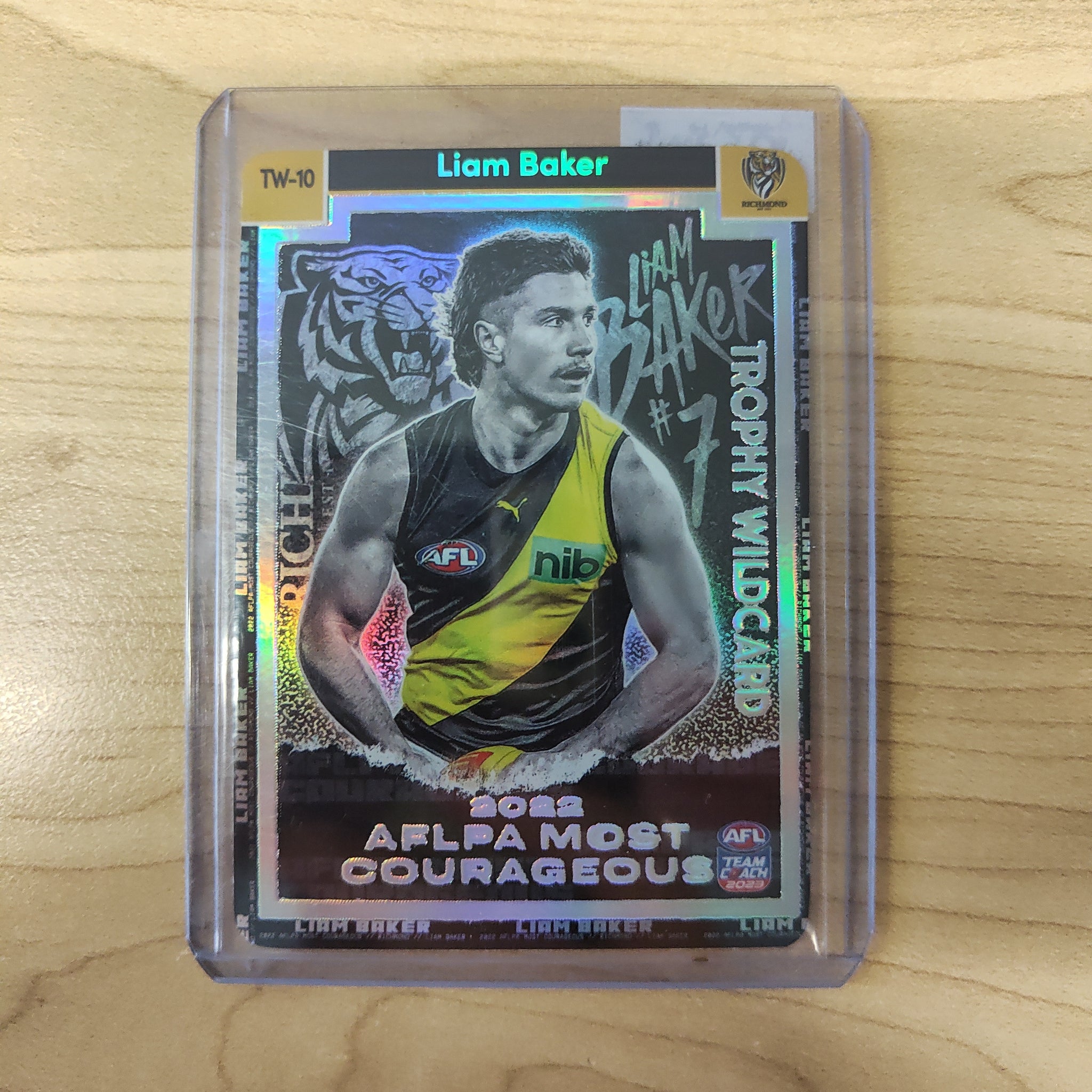 2023 AFL TEAMCOACH Liam Baker Trophy Wildcard TW-10 Richmond Tigers Unused  code $110.00 - PicClick AU