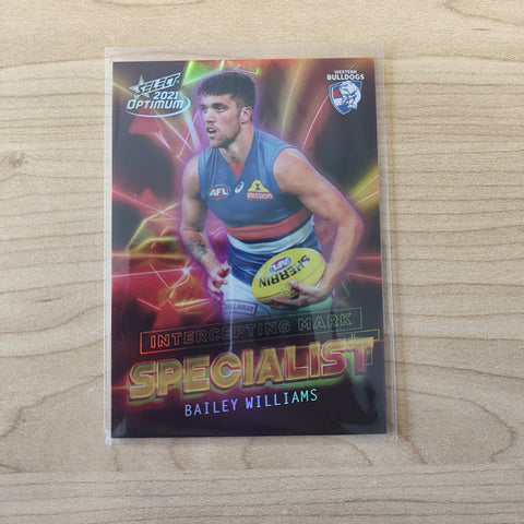 2021 AFL Select Optimum Specialist Bailey Williams Western Bulldogs LOW NUMBER No.05/80