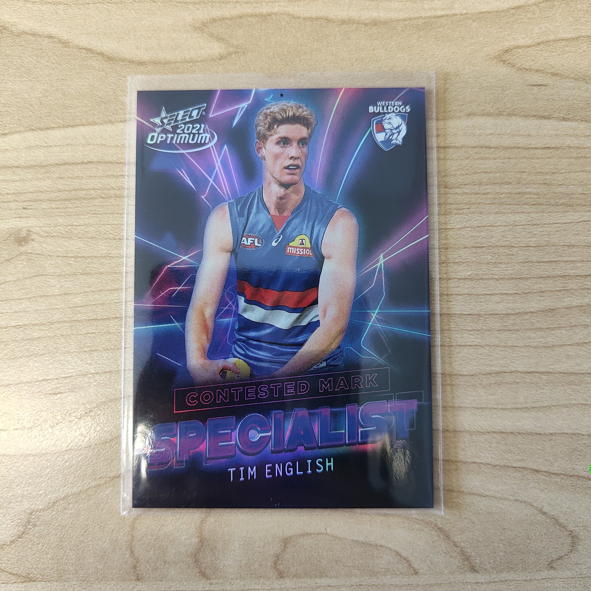 2021 AFL Select Optimum Specialist Tim English Western Bulldogs LOW NUMBER No.05/80