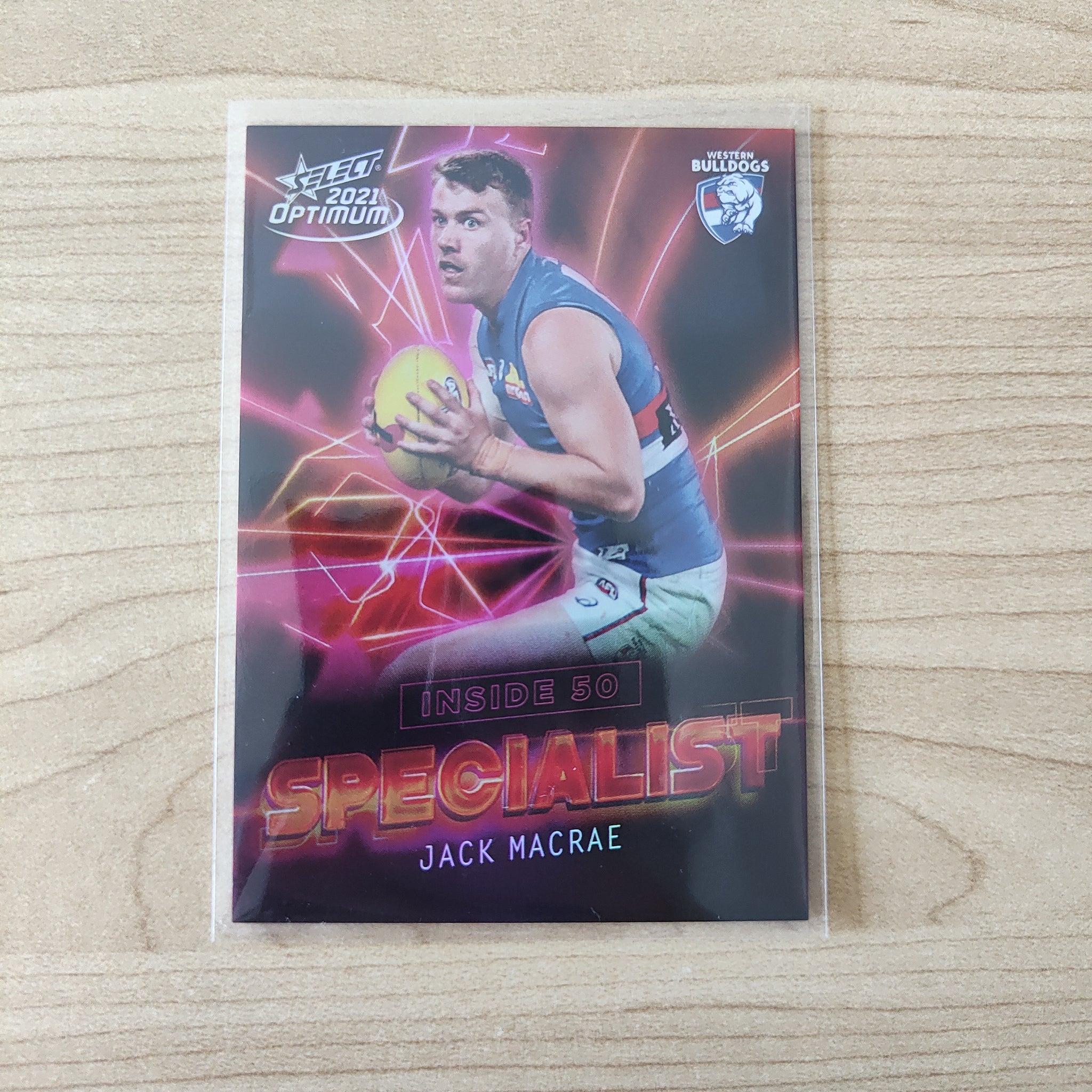 2021 AFL Select Optimum Specialist Jack Macrae Western Bulldogs LOW NUMBER No.03/80