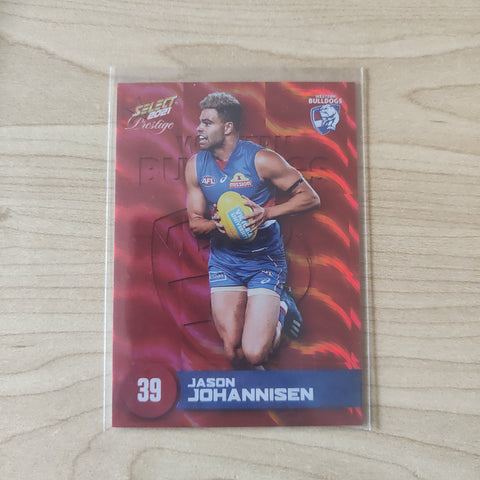 2021 AFL Select Prestige Red Parallel Jason Johannisen Western Bulldogs LOW NUMBER No.002/210