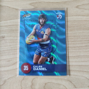 2021 AFL Select Prestige Blue Parallel Caleb Daniel Western Bulldogs LOW NUMBER No.003/125