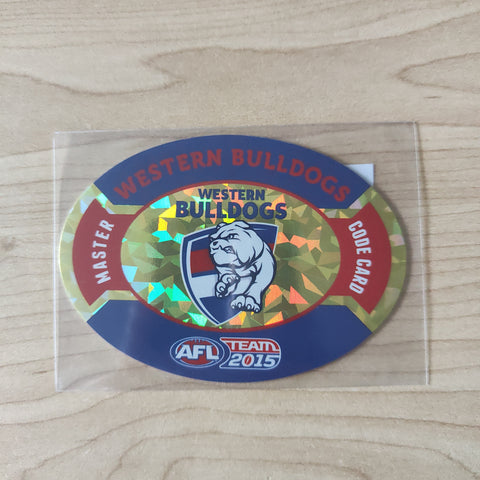 2015 AFL Teamcoach Master Code Card Western Bulldogs