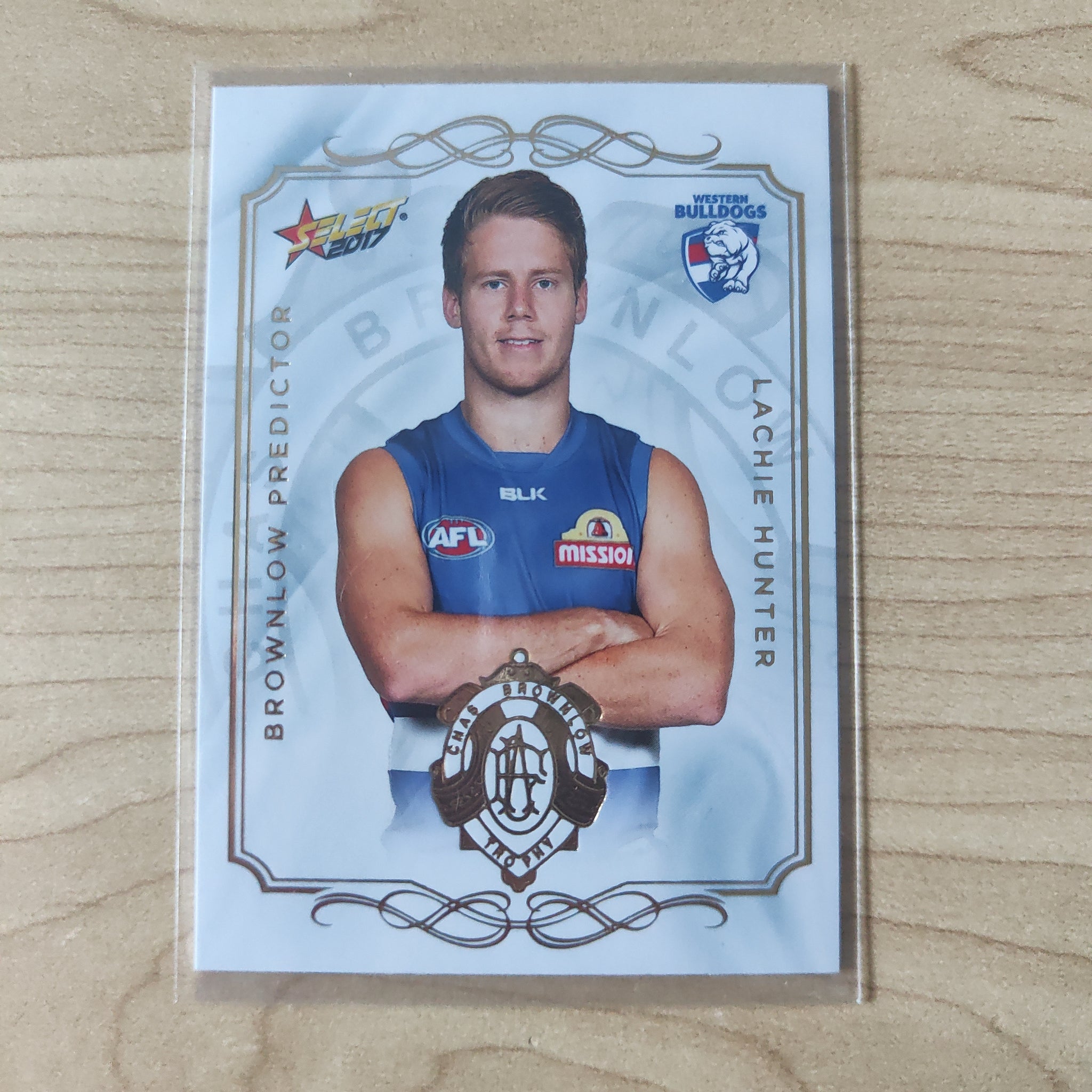 2017 Select Footy Stars Brownlow Predictor Lachie Hunter Western Bulldogs LOW NUMBER 005/275