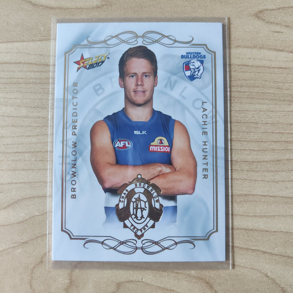 2017 Select Footy Stars Brownlow Predictor Lachie Hunter Western Bulldogs LOW NUMBER 005/275