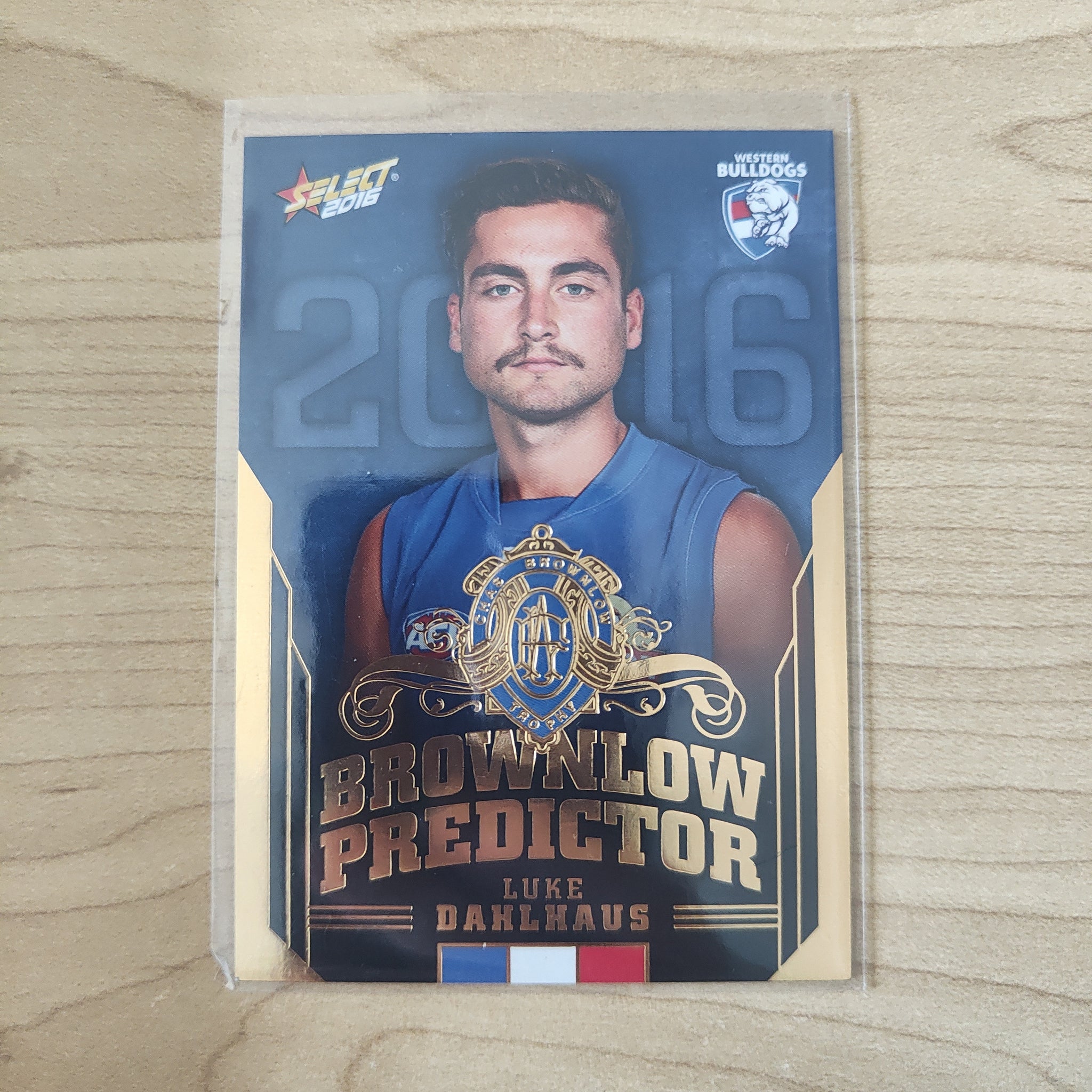 2016 Select Footy Stars Brownlow Predictor Luke Dahlhaus Western Bulldogs 009/250
