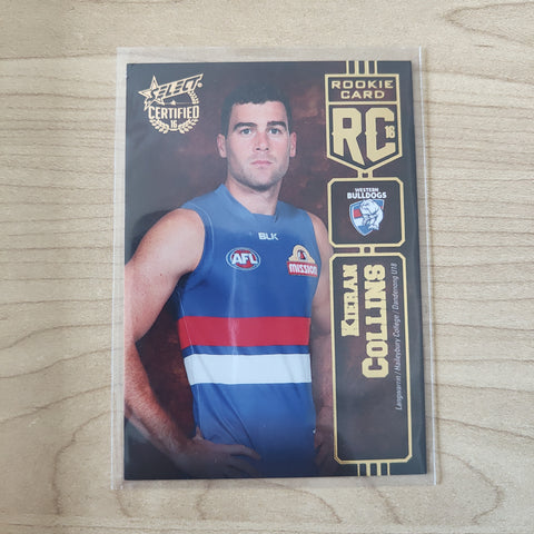 2016 Select Certified Rookie Card Kieran Collins Western Bulldogs LOW NUMBER No.002/240