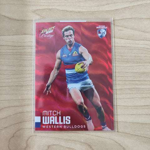 2020 Select Prestige Red Parallel Mitch Wallis Western Bulldogs JUMPER NUMBER No.003/170