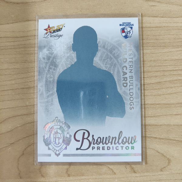 2020 AFL Select Prestige Platinum Brownlow Predictor Western Bulldogs Wild Card LOW NUMBER 004/60
