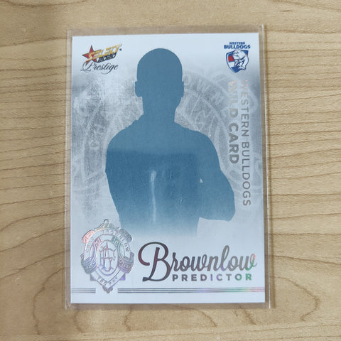 2020 AFL Select Prestige Platinum Brownlow Predictor Western Bulldogs Wild Card LOW NUMBER 004/60