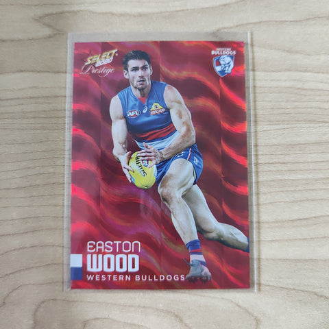 2020 Select Prestige Red Parallel Easton Wood Western Bulldogs LOW NUMBER No.006/170