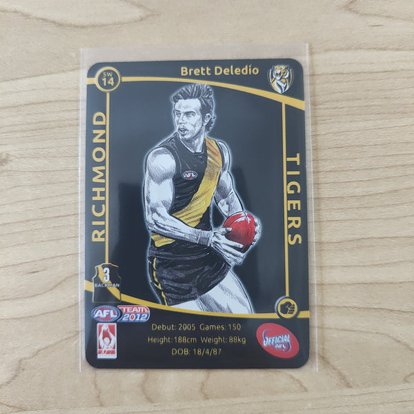 2012 Teamcoach Star Wildcard Brett Deledio Richmond SW-14