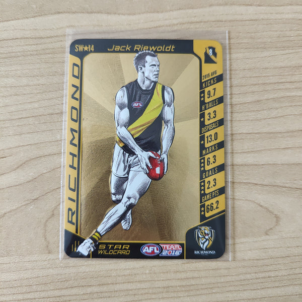 2016 Teamcoach Star Wildcard Jack Riewoldt Richmond MW-14