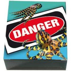 Tuvalu 2008 $1 Deadly and Dangerous Australian Blue Ringed Octopus 1oz 999 Silver Proof Coin Box Cert
