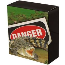 Tuvalu 2009 $1 Deadly and Dangerous Australian Saltwater Crocodile 1oz 999 Silver Proof Coin Box Cert