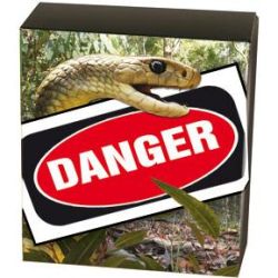 Tuvalu 2010 $1 Deadly and Dangerous Australian Eastern Brown Snake 1oz 999 Silver Proof Coin Box Cert