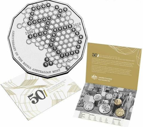Australia 2015 Royal Australian Mint 50th Anniversary Uncirculated Coin Set