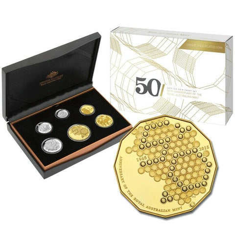 Australia 2015 Royal Australian Mint 50th Anniversary Proof Coin Set