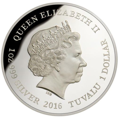 Tuvalu 2016 Endangered and Extinct Series Southern Cassowary 1oz 999 Silver Proof Coin Box Cert