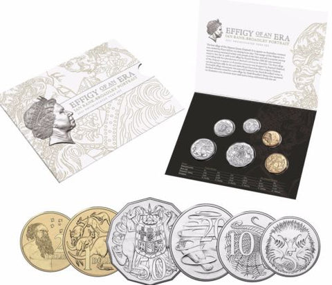 Australia 2017 Royal Australian Mint Effigy of an Era Uncirculated Coin Year Set