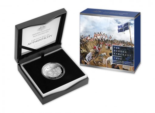 2019 $5 Mutiny and Rebellion The Eureka Stockade 1854 Silver Proof Coin
