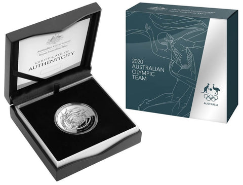 2020 $5 Australian Olympic Team 1oz Domed Silver Proof Coin