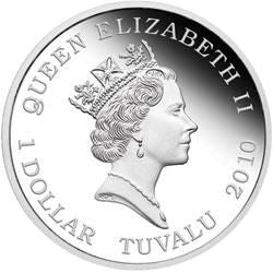 Tuvalu 2010 $1 Deadly and Dangerous Australian Eastern Brown Snake 1oz 999 Silver Proof Coin Box Cert
