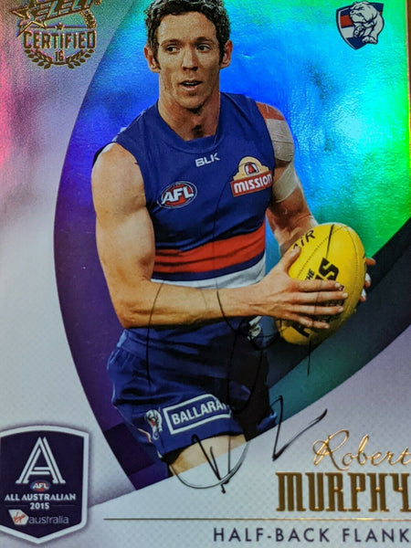 2016 Select Certified All Australian Robert Murphy Hand Signed Card Bulldogs