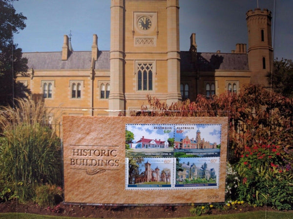 Australia Historic Buildings minisheet stamp collection Limited Edition 55/250