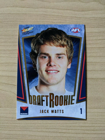 2009 AFL Select Champions Draft Rookie DR1 Jack Watts Melbourne