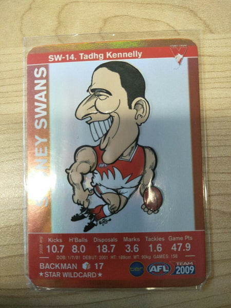 2009 Teamcoach Star Wildcard Tadhg Kennelly Sydney Swans SW-14