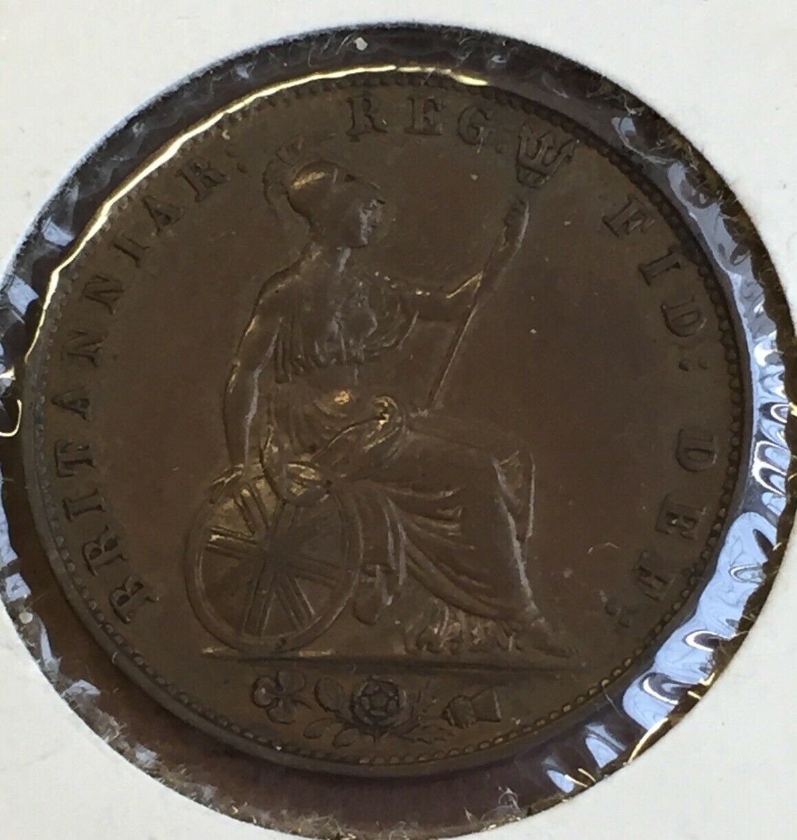 UK Great Britain: 1857 Queen Victoria Halfpenny EF Condition