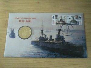 2011 PNC $1 Australia Royal Australian Navy Centenary First Day Cover