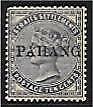 Pahang overprinted on Straits settlements Malayan States SG 3 10c slate MLH