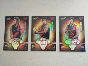 2020 Select Footy Stars Contested Beast Essendon Team Set Of 3 Cards